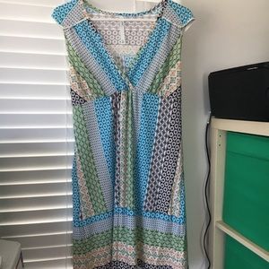 Multi pattern summer dress